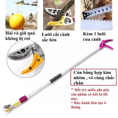 Kéo Cắt Cành Cao 3 Đoạn Nhật Bản 3M-4M-5M – Giá Trị Lớn, Loại Tốt, Có Tuyển Sỉ, Giá 325k