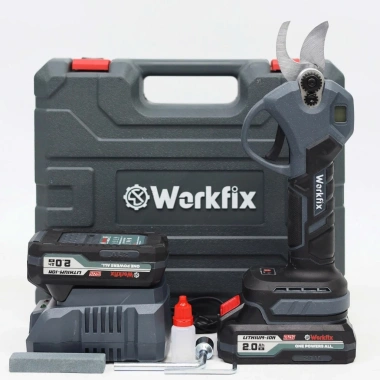 Kéo cắt cành pin WORKFIX WF-CP30BL - Màn hình LED báo % Pin, công tắc bóp, cắt tỉa cây, ưu đãi 724k 9 Kéo cắt cành pin WORKFIX WF-CP30BL - Màn hình LED báo % Pin, công tắc bóp, cắt tỉa cây, ưu đãi 724k 9