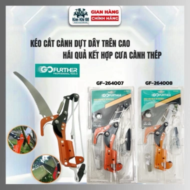 Kéo Cắt Cành Trên Cao GO FURTHER - Hái Quả, Cưa Cành Thép, Giá 149.000 VND