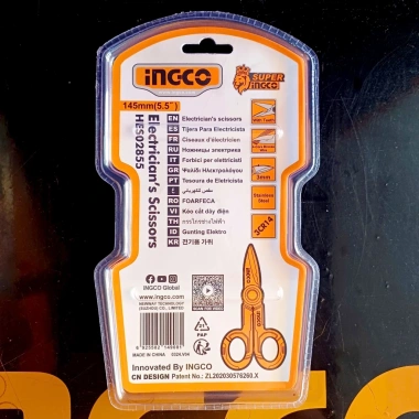 Kéo cắt đa năng INGCO HES2.855 145mm - Tiện lợi, cắt tuốc dây điện, đa công năng, 49.000₫