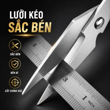 Kéo Cắt Đa Năng MIKA Không Gỉ - Cắt Xương Gà Vịt, Rau Củ Bền Bỉ, Giá 49.000₫ 8