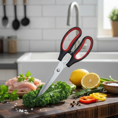 Kéo Cắt Đa Năng PCM002 Thép Không Gỉ - Dễ Sử Dụng, Không Đau Tay, Cắt Thịt