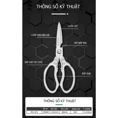 Kéo cắt gà đa năng Thép Carbon xịn - Giá ưu đãi 81.600 VND từ TUOSEN