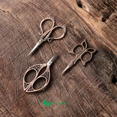 Keo cắt gói trà mini thép dức, cán đồng thau mẫu cao cấp - Giá chỉ 69.000₫ 4
