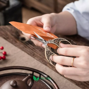 Keo cắt gói trà mini thép dức, cán đồng thau mẫu cao cấp - Giá chỉ 69.000₫ 5