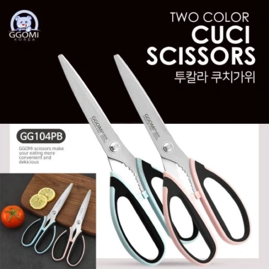 Kéo cắt thịt nướng GGommi Hàn Quốc 158 & 104 - Lưỡi sắc, tay cầm an toàn, chỉ 54.999đ
