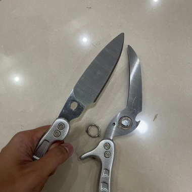 Kéo Cắt Xương Gà Nhật Bản 2 Trong 1 Thép Trắng Không Gỉ An Toàn 210.000 VND