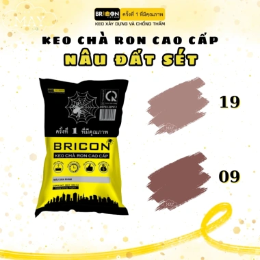Keo Chà Ron Bricon 1kg Màu Nâu Đất Sét - Giá Khuyến Mãi 39.500, Keo Chít Mạch Gạch