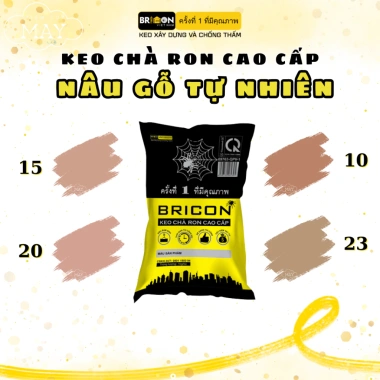 Keo Chà Ron Bricon 1kg Màu Nâu Đất Sét - Giá Khuyến Mãi 39.500, Keo Chít Mạch Gạch