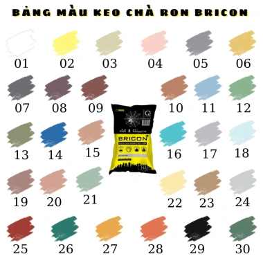 Keo Chà Ron Bricon Nhiều Màu Sắc Giá Tốt – Chính Hãng, Chống Nấm Mốc, 29.500₫ 7