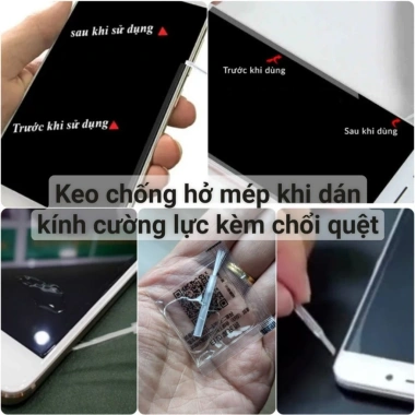 Keo chống hở mép dán kính cường lực điện thoại, kèm chổi quét dầu bôi viền - 7.500₫ Keo chống hở mép dán kính cường lực điện thoại, kèm chổi quét dầu bôi viền - 7.500₫