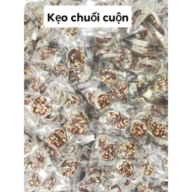 Kẹo Chuối Cuốn Nước Cốt Dừa Giòn Ngon – Bao Date Mới, Giá 29.000₫