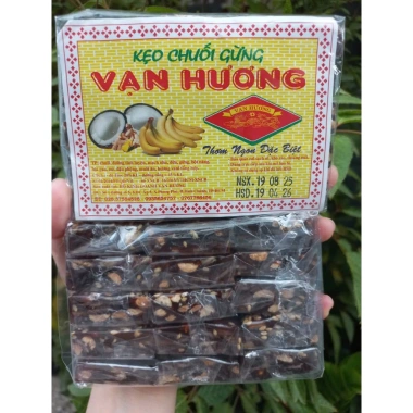 Kẹo chuối đậu gừng mè Vạn Hương 170g - Bánh kẹo Tết 25.000 (giảm 5.500) 2