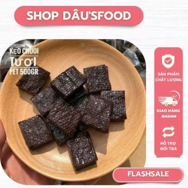 Kẹo chuối tươi cốt dừa vuông 500gr – Dẻo thơm khó cưỡng, chỉ 88.200₫