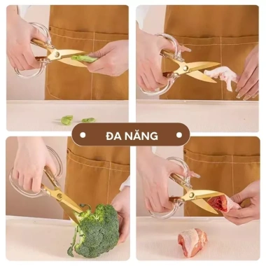 Kéo đa năng FEEKA cắt gà, rau củ siêu sắc - tay cầm chống trượt, giá chỉ 85.000₫
