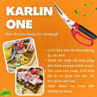 Kéo Đa năng Karlin Chính hãng - Thiết kế chắc chắn, cắt mịn, giảm giá tới 55.000₫
