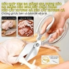 Kéo đa năng nhà bếp thép không gỉ hợp kim, chống trượt, dễ vệ sinh, cắt xương cá gà