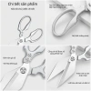 Kéo đa năng nhà bếp thép không gỉ hợp kim, chống trượt, dễ vệ sinh, cắt xương cá gà 8