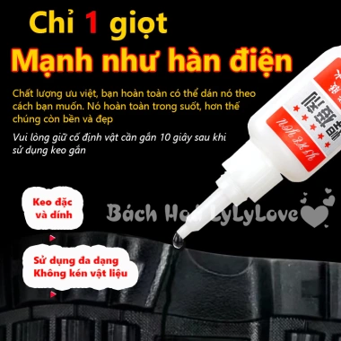Keo Dán Đa Năng Gấp 80 Lần Keo 502 - Dán Giày Dép, Nhựa, Gỗ, Kính Giá 11.000 3