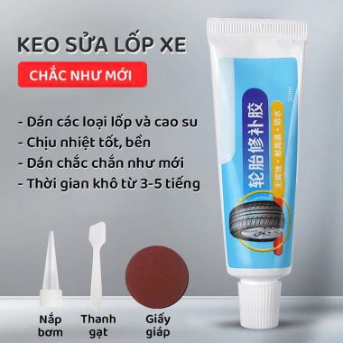 Keo dán vá lốp bền chắc, độ đàn hồi cao, chịu nhiệt tốt - Giá chỉ 39.000 VND 2