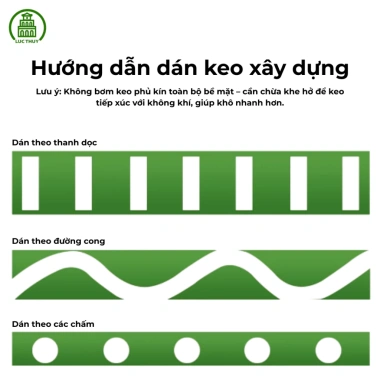 Keo Dán Xây Dựng Lục Thủy 420g – Siêu Bám Dính, Ít Mùi, Dùng Cho Gỗ, PVC, Gạch, Kim Loại