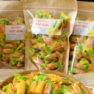 Kẹo dẻo bắp vị tuổi thơ 500g/1kg - Tết vàng cả năm, giá ưu đãi 55.000 VND