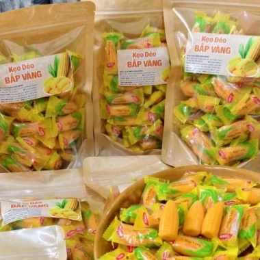 Kẹo dẻo bắp vị tuổi thơ 500g/1kg - Tết vàng cả năm, giá ưu đãi 55.000 VND 9 Kẹo dẻo bắp vị tuổi thơ 500g/1kg - Tết vàng cả năm, giá ưu đãi 55.000 VND 9