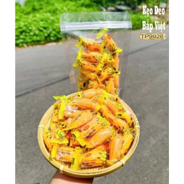 Kẹo dẻo Bắp Việt 500gr - Đặc sản tuổi thơ, nguyên liệu sạch, đường kính trắng, mạch nha, hương nếp thơm ngon, chỉ 49.500 VND 2