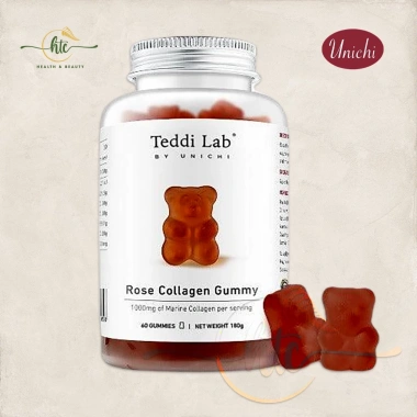 Kẹo dẻo Collagen Unichi Rose Collagen Gummy 60 viên - Giá 860.000, giảm so với 1.092.200