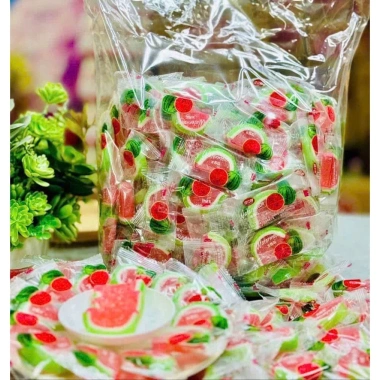 Kẹo dẻo Dưa Hấu 1kg - Siêu hót Tết 2.025, giảm giá 30.000đ, đồ ăn vặt ngon 2