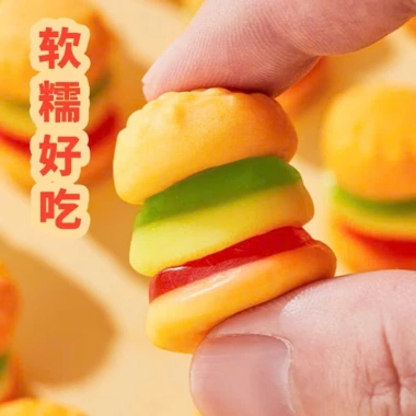 Kẹo dẻo Hamburger mini 200gr - Món ăn vặt siêu dễ thương, thơm ngon, giá chỉ 28.800₫