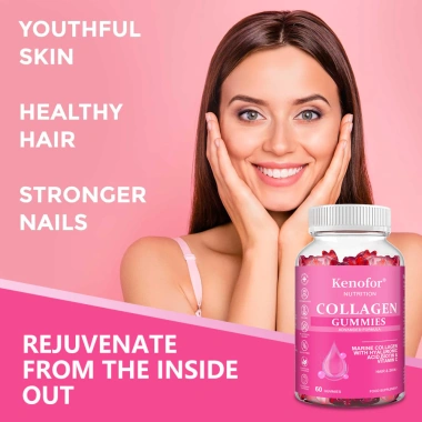 Kẹo dẻo Kenofor Collagen trẻ hóa da, tóc, móng, tăng sức đề kháng - chỉ 174.640 VND 2