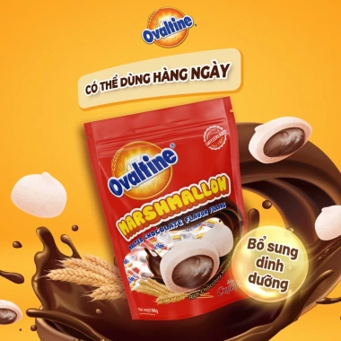 Kẹo dẻo Marshmallow Ovaltine vị Sô-cô-la 500gr - Chỉ 182.400₫ giảm so với 233.472₫ 5 Kẹo dẻo Marshmallow Ovaltine vị Sô-cô-la 500gr - Chỉ 182.400₫ giảm so với 233.472₫ 5