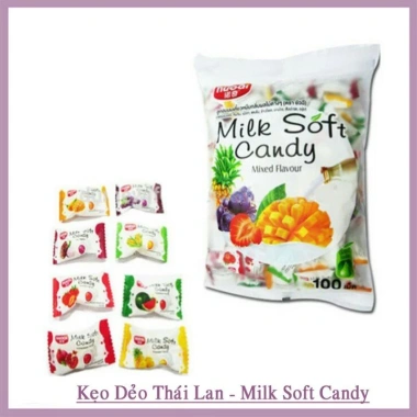 Kẹo Dẻo Milk Soft 24 Vị Gói 320g Giá chỉ 36.750đ giảm tới 16% hương vị thơm ngon