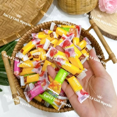 Kẹo dẻo sữa chua Lueber 500g vị dâu, xoài, dưa lưới - Giá 38.000₫, kẹo Tết giá rẻ 2