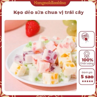 Kẹo dẻo sữa chua trái cây mix vị 1Kg - Kẹo Tết ngon, giảm còn 62.900₫
