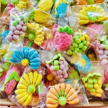 Kẹo dẻo trái cây mix 1kg - Đồ ăn vặt Tết, giảm giá 70.200 VND, vị ngọt thơm ngon 2