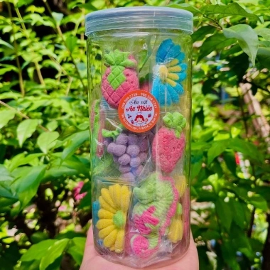 Kẹo dẻo trái cây mix 1kg - Đồ ăn vặt Tết, giảm giá 70.200 VND, vị ngọt thơm ngon 7