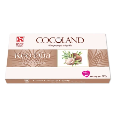 Kẹo dừa cacao Xuân Thanh 375g - Giá chỉ 55.000đ, giảm 11.000, vị ngọt tự nhiên