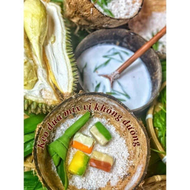Kẹo dừa không đường mix vị 500g - Hương thơm tự nhiên, giảm giá 90.000đ