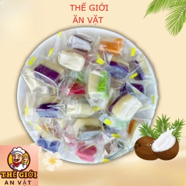 Kẹo dừa mix vị không đường - Đặc sản Bến Tre thơm béo, cốt dừa đậm, giảm giá 105.000₫