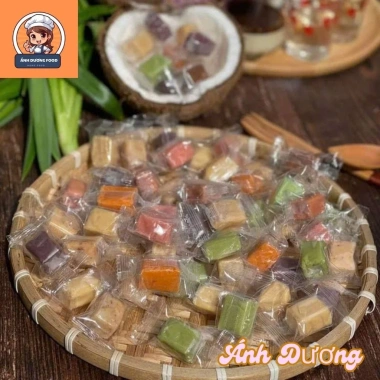 Kẹo dừa mix vị không đường - Đặc sản Bến Tre thơm béo, cốt dừa đậm, giảm giá 105.000₫ 4 Kẹo dừa mix vị không đường - Đặc sản Bến Tre thơm béo, cốt dừa đậm, giảm giá 105.000₫ 4