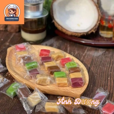 Kẹo dừa mix vị không đường - Đặc sản Bến Tre thơm béo, cốt dừa đậm, giảm giá 105.000₫