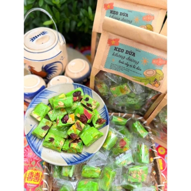 Kẹo dừa ngũ cốc không đường 500g - Mix vị đa dạng, ăn vặt, bánh kẹo tết, giảm còn 75.000₫ 2