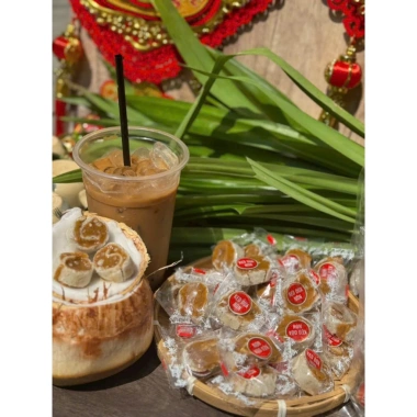 Kẹo Dứa Non Cuộn Cà Phê 500g - Mềm Dẻo, Dễ Ăn, Giá 109.000đ Giảm Giá 3