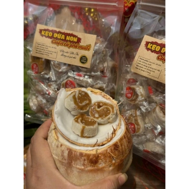 Kẹo Dứa Non Cuộn Cà Phê 500g - Mềm Dẻo, Dễ Ăn, Giá 109.000đ Giảm Giá 4