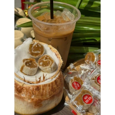 Kẹo Dứa Non Cuộn Cà Phê 500g - Mềm Dẻo, Dễ Ăn, Giá 109.000đ Giảm Giá 6