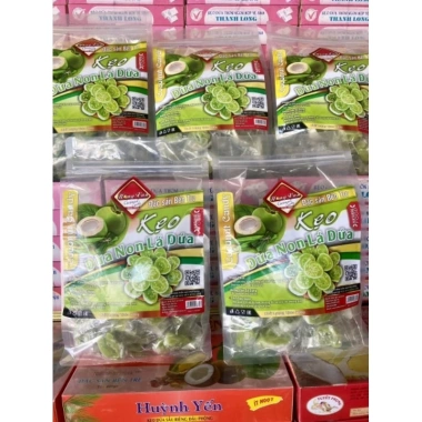 Kẹo Dừa Non Lá Dứa Hồng Vân 500g - Ít Ngọt, Giá chỉ 100.000 (giảm từ 127.000)