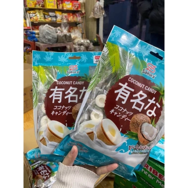 Kẹo Dừa Sakura Nhật Bản 200g - Hình Trái Dừa Ngon, Giảm Giá 22.900 VND - Mie Store 5