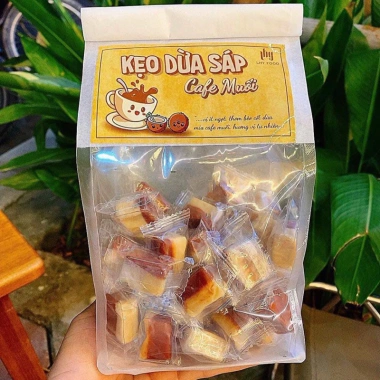 Kẹo dừa sáp ca phê muối, kẹo dừa sáp, kẹo sầu riêng ít đường – Giá giảm 85.000₫ (Giá gốc 110.500₫)